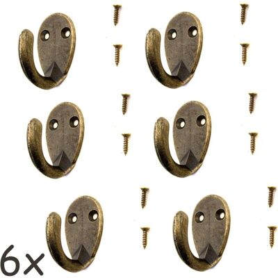 OEM Lot De 6 Crochets Antiques Pour Porte-manteau, Porte-serviettes, Crochets En Fer En Laiton Bronze, Style Vintage Maison De Campagne, Rétro, Ovale-crezuo - Publicité OEM Lot De 6 Crochets Antiques Pour Porte-manteau, Porte-serviettes, Crochets En Fer En Laiton Bronze, Style Vintage Maison De Campagne, Rétro, Ovale-crezuo - Publicité