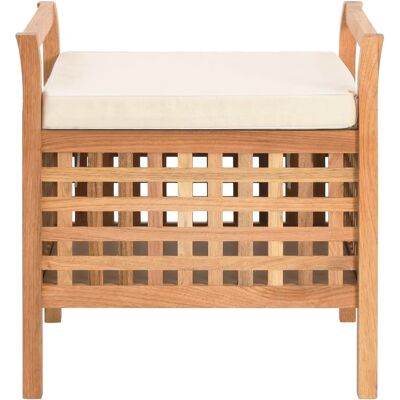 DESIGN IN Banc De Rangement 49x48x49 Cm Bois De Noyer Massif - Publicité DESIGN IN Banc De Rangement 49x48x49 Cm Bois De Noyer Massif - Publicité
