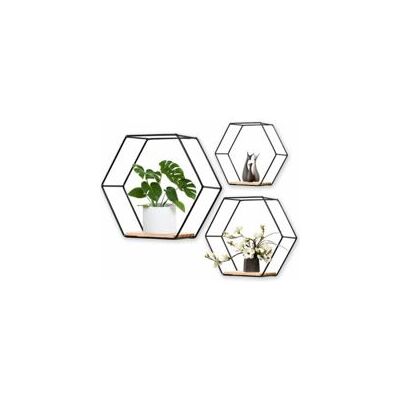 OEM Étagère Murale Hexagonale Lot De 3 – Métal Et Bois Solides – Facile À Monter – Pour Cuisine, Salle De Bain, Salon, Chambre, Bureau-crezuo - Publicité OEM Étagère Murale Hexagonale Lot De 3 – Métal Et Bois Solides – Facile À Monter – Pour Cuisine, Salle De Bain, Salon, Chambre, Bureau-crezuo - Publicité