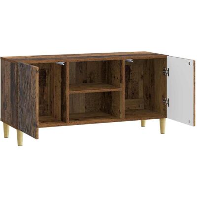 Vidaxl Tv Cabinet 102 X 34.5 X 50 Cm Old Wood Engineered Wood - Publicité Vidaxl Tv Cabinet 102 X 34.5 X 50 Cm Old Wood Engineered Wood - Publicité
