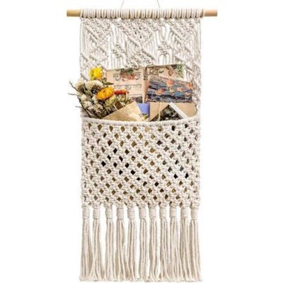 FANGMEDIA De Rangement De Magazine Support De Poteau Support Mural Poche Suspendue En Coton Tissé, Décoration D'Intérieur, Ivoire, 30 Cm (l) × 75 Cm (l)-fei Yu - Publicité FANGMEDIA De Rangement De Magazine Support De Poteau Support Mural Poche Suspendue En Coton Tissé, Décoration D'Intérieur, Ivoire, 30 Cm (l) × 75 Cm (l)-fei Yu - Publicité