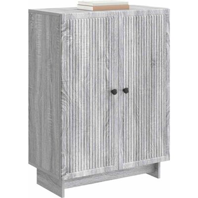 Maison La Vie - Buffet Salon Moderne - Meuble De Rangement - Sonoma Gris 66 X 34,5 X 90 Cm Bois D'Ingénierie Bu5184 - Publicité Maison La Vie - Buffet Salon Moderne - Meuble De Rangement - Sonoma Gris 66 X 34,5 X 90 Cm Bois D'Ingénierie Bu5184 - Publicité