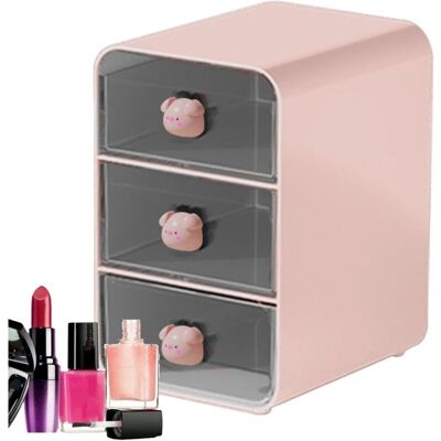 FOGSHIELD Lntyq Bureau - Rangement Pour Bureau - Boîte Rangement Transparente - Organisateur Tiroir Maquillage Empilable - Organiseur Bureau Avec Grand - Publicité FOGSHIELD Lntyq Bureau - Rangement Pour Bureau - Boîte Rangement Transparente - Organisateur Tiroir Maquillage Empilable - Organiseur Bureau Avec Grand - Publicité