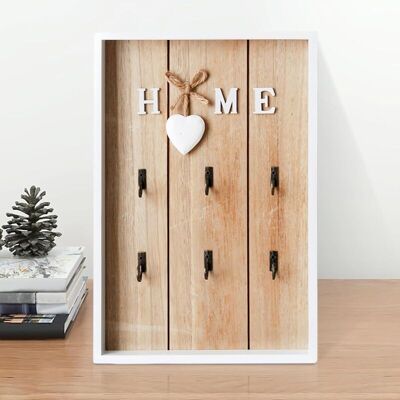 OEM Boîte À Clés En Bois: Boîte À Clés Murale En Bois Avec 6 Crochets, Armoire À Clés Moderne En Bois, Porte Clef Mural En Bois, Boîte De Clés Armoire À Blés Pour Salon - Publicité OEM Boîte À Clés En Bois: Boîte À Clés Murale En Bois Avec 6 Crochets, Armoire À Clés Moderne En Bois, Porte Clef Mural En Bois, Boîte De Clés Armoire À Blés Pour Salon - Publicité