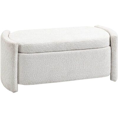 DEVOKO Banc Coffre De Rangement, Crème, 105 Cm, 44 Cm, 45,5 Cm, Pour Salon Chambre Entrée, Assise Confortable, Rangement Salon Chambre - Publicité DEVOKO Banc Coffre De Rangement, Crème, 105 Cm, 44 Cm, 45,5 Cm, Pour Salon Chambre Entrée, Assise Confortable, Rangement Salon Chambre - Publicité