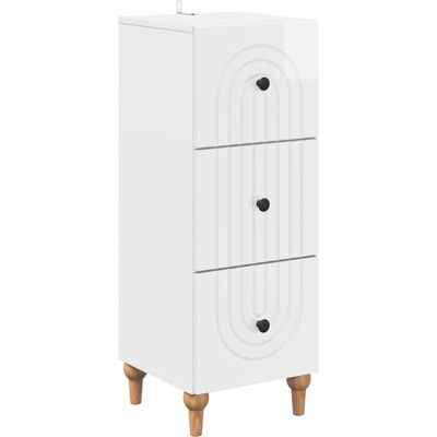 Maison Exclusive - Armoire À Tiroirs Blanc Brillant 33 X 34,5 X 90 Cm - Publicité Maison Exclusive - Armoire À Tiroirs Blanc Brillant 33 X 34,5 X 90 Cm - Publicité