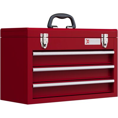 ARRIGONI Boite A Outils Avec 3 Tiroirs Compartiment Superieur Poignee De Transport 51x22x32 Cm Rouge - Publicité ARRIGONI Boite A Outils Avec 3 Tiroirs Compartiment Superieur Poignee De Transport 51x22x32 Cm Rouge - Publicité