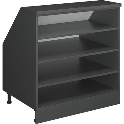 Meuble Sous Pente Rion, Anthracite, 80x81.8cm 4 Compartiments, 60 Cm De Profondeur, Vicco - Publicité Meuble Sous Pente Rion, Anthracite, 80x81.8cm 4 Compartiments, 60 Cm De Profondeur, Vicco - Publicité