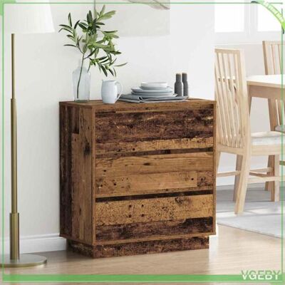 OEM Cabinet De Chevet - Bois Ancien - 1 Tiroir - Lumière Led Intégrée - Design Moderne - Publicité OEM Cabinet De Chevet - Bois Ancien - 1 Tiroir - Lumière Led Intégrée - Design Moderne - Publicité