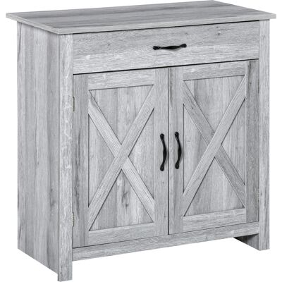 ARRIGONI Buffet Salon, Meuble De Rangement Avec Tiroir, 2 Portes De Grange Et Étagère Réglable, Buffet Salle À Manger Et Cuisine, 80 X 39,7 X 80 Cm, Aspect Bois Gris Clair - Publicité ARRIGONI Buffet Salon, Meuble De Rangement Avec Tiroir, 2 Portes De Grange Et Étagère Réglable, Buffet Salle À Manger Et Cuisine, 80 X 39,7 X 80 Cm, Aspect Bois Gris Clair - Publicité