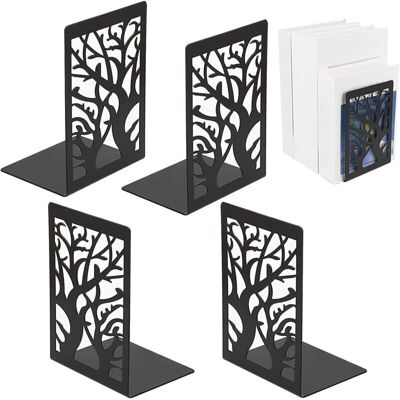 OEM Lot De 2 Serre-livres (4 Pièces) - Serre-livres En Métal Noir Pour Étagère, Bureau, École, Maison, Bibliothèque - Support Pour Livres, 12 X 16 X 9,5 Cm - Publicité OEM Lot De 2 Serre-livres (4 Pièces) - Serre-livres En Métal Noir Pour Étagère, Bureau, École, Maison, Bibliothèque - Support Pour Livres, 12 X 16 X 9,5 Cm - Publicité