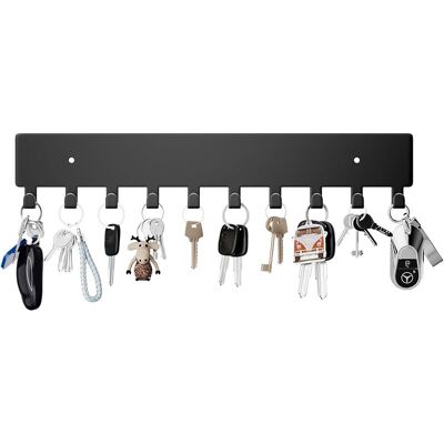 OEM Porte-clés Mural En Métal Noir Avec 8 Crochets Robustes – Idéal Pour Couloir, Cuisine, Chambre, Salon, Salle De Bain Et Bureau - Publicité OEM Porte-clés Mural En Métal Noir Avec 8 Crochets Robustes – Idéal Pour Couloir, Cuisine, Chambre, Salon, Salle De Bain Et Bureau - Publicité