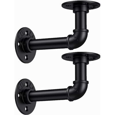 OEM Etagère En Tube Pour Plomberie Industrielle, 2 Pièces Support D'Étagère De Tuyau, Supports D'Étagère Murale, Convient Aux Etagères Flottantes Etagères, Aux Ornements De Meubles Rétro (avec Vis),superm - Publicité OEM Etagère En Tube Pour Plomberie Industrielle, 2 Pièces Support D'Étagère De Tuyau, Supports D'Étagère Murale, Convient Aux Etagères Flottantes Etagères, Aux Ornements De Meubles Rétro (avec Vis),superm - Publicité
