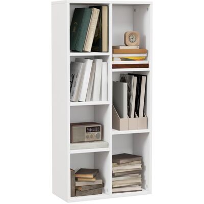 OEM Bibliothèque Cubique Moderne À 7 Étagères, En Aggloméré, 50 X 24 X 106 Cm, Blanche Pour Rangement De Livres, Documents Et Objets Décoratifs Idéal Pour Salon, Chambre À Coucher Ou Bureau - Publicité OEM Bibliothèque Cubique Moderne À 7 Étagères, En Aggloméré, 50 X 24 X 106 Cm, Blanche Pour Rangement De Livres, Documents Et Objets Décoratifs Idéal Pour Salon, Chambre À Coucher Ou Bureau - Publicité