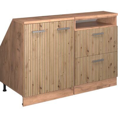 Ensembles De Meuble De Rangement Sous Pente Rion, Chêne Artisan, 120cm Lot De 2 Caissons 60 Cm De Profondeur, Vicco - Publicité Ensembles De Meuble De Rangement Sous Pente Rion, Chêne Artisan, 120cm Lot De 2 Caissons 60 Cm De Profondeur, Vicco - Publicité