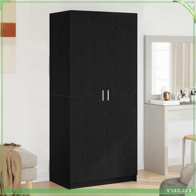 OEM Armoire - 3333855 - Chêne Noir - Bois D'Ingénierie - 2 Portes - Publicité OEM Armoire - 3333855 - Chêne Noir - Bois D'Ingénierie - 2 Portes - Publicité