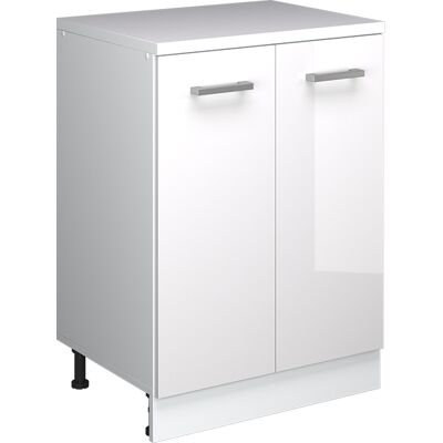Armoire D'Extension Rion, Blanc Haute Brillance/blanc, 60x46cm Sans Pente Avec 2 Portes, Vicco - Publicité Armoire D'Extension Rion, Blanc Haute Brillance/blanc, 60x46cm Sans Pente Avec 2 Portes, Vicco - Publicité