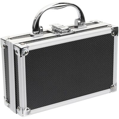 LISATR Boîte À Outils En Alliage D'Aluminium, Boîte De Rangement Multifonctionnelle Pour Outils, Organisateur Portable-18x11cm - Publicité LISATR Boîte À Outils En Alliage D'Aluminium, Boîte De Rangement Multifonctionnelle Pour Outils, Organisateur Portable-18x11cm - Publicité