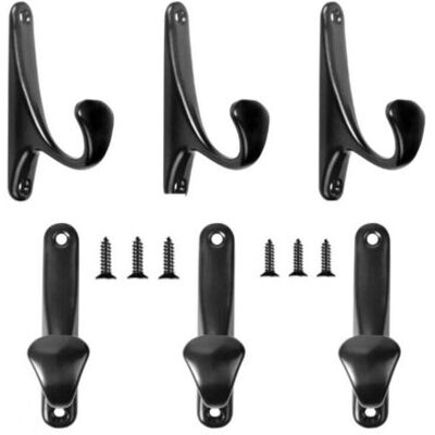 OEM Patère Porte Manteau Mural, 6 Pièces Crochet De Manteau, Rétro Crochet Porte Manteau Noir A Visser, Patère À Peignoir Avec Vis, Crochet Unique Po - Publicité OEM Patère Porte Manteau Mural, 6 Pièces Crochet De Manteau, Rétro Crochet Porte Manteau Noir A Visser, Patère À Peignoir Avec Vis, Crochet Unique Po - Publicité