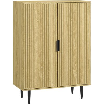 OEM Range-chaussures Compact (15 Paires) — 4 Étagères Réglables, 80 X 38 X 110 Cm, Finition Chêne - Publicité OEM Range-chaussures Compact (15 Paires) — 4 Étagères Réglables, 80 X 38 X 110 Cm, Finition Chêne - Publicité