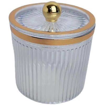 YUDO Organisateur De Cosmétiques, Boîte De Rangement Pour Outils De Maquillage, Pot Porte-cotons Pour Coiffeuse-white - Publicité YUDO Organisateur De Cosmétiques, Boîte De Rangement Pour Outils De Maquillage, Pot Porte-cotons Pour Coiffeuse-white - Publicité