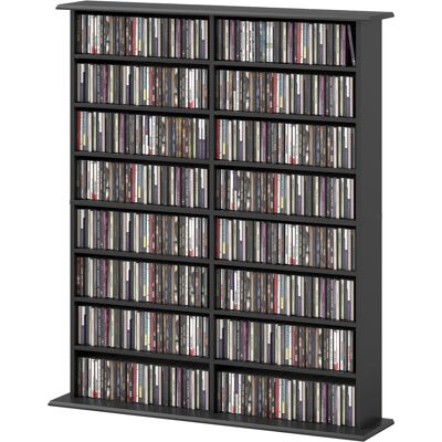 OEM Meuble Rangement Cd/dvd 16 Compartiments 12 Étagères Réglables 720 Cd/396 Dvd Noir - Publicité OEM Meuble Rangement Cd/dvd 16 Compartiments 12 Étagères Réglables 720 Cd/396 Dvd Noir - Publicité
