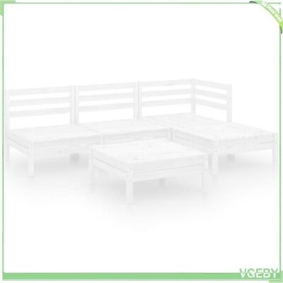 OEM Salon De Jardin - Fafeicy - 3082633 - Bois De Pin Massif - Modulaire - Blanc - Publicité OEM Salon De Jardin - Fafeicy - 3082633 - Bois De Pin Massif - Modulaire - Blanc - Publicité