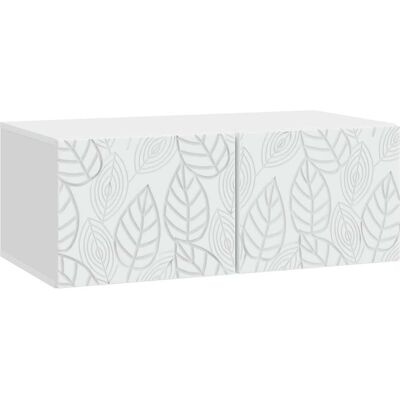 Meuble Tv Mural 98 X 31 Cm Blanc Bois D'Ingénierie Vidaxl - Publicité Meuble Tv Mural 98 X 31 Cm Blanc Bois D'Ingénierie Vidaxl - Publicité