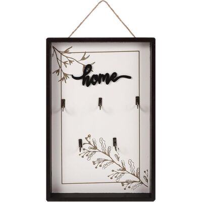 JILLIOPER Ultechnovo Porte-clés Mural En Bois Massif Boîte De Rangement Compacte À 5 Crochets Support Mural Pour Clés D’entrée Organisateur Pratique Pour Maison Bureau Et Petit Appartement - Publicité JILLIOPER Ultechnovo Porte-clés Mural En Bois Massif Boîte De Rangement Compacte À 5 Crochets Support Mural Pour Clés D’entrée Organisateur Pratique Pour Maison Bureau Et Petit Appartement - Publicité