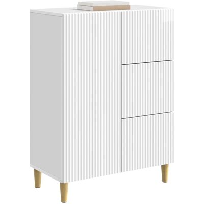 Maison La Vie - Buffet Salon Moderne - Meuble De Rangement - Blanc Brillant 66 X 34,5 X 90 Cm Bois D'Ingénierie Bu2845 - Publicité Maison La Vie - Buffet Salon Moderne - Meuble De Rangement - Blanc Brillant 66 X 34,5 X 90 Cm Bois D'Ingénierie Bu2845 - Publicité