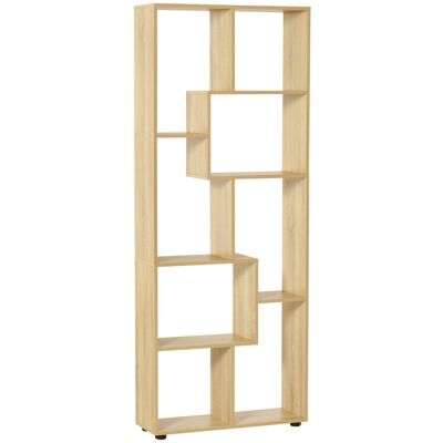 OEM Homcom Bibliothèque Étagère Zig Zag Design Contemporain 70l X 24l X 178h Cm Panneaux Particules Bois Naturel - Publicité OEM Homcom Bibliothèque Étagère Zig Zag Design Contemporain 70l X 24l X 178h Cm Panneaux Particules Bois Naturel - Publicité