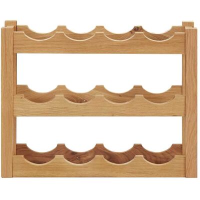 DESIGN IN Casier À Bouteilles 12 Bouteilles 47x21x36 Cm Bois De Chêne - Publicité DESIGN IN Casier À Bouteilles 12 Bouteilles 47x21x36 Cm Bois De Chêne - Publicité