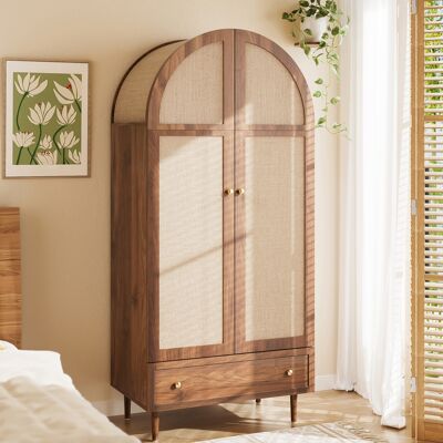 ACKERMAN Armoire À Tiroirs, Portes En Bois Recouvertes De Lin, Grand Espace De Rangement, Armoire Pour Chambre, Solution De Rangement Moderne - Publicité ACKERMAN Armoire À Tiroirs, Portes En Bois Recouvertes De Lin, Grand Espace De Rangement, Armoire Pour Chambre, Solution De Rangement Moderne - Publicité