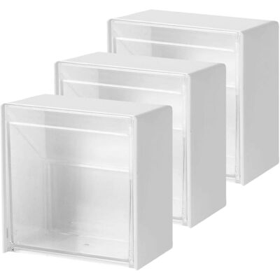 PUNNYB De Rangement Murale Blanche Pour Cotons Tiges Lot De 3 - Publicité PUNNYB De Rangement Murale Blanche Pour Cotons Tiges Lot De 3 - Publicité