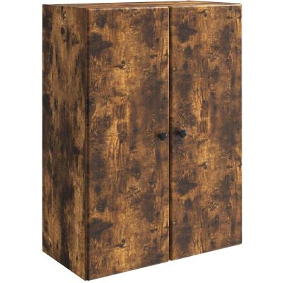 Armoire Murale Chêne Fumé 66 X 34,5 X 90 Cm Bois D'Ingénierie Vidaxl - Publicité Armoire Murale Chêne Fumé 66 X 34,5 X 90 Cm Bois D'Ingénierie Vidaxl - Publicité