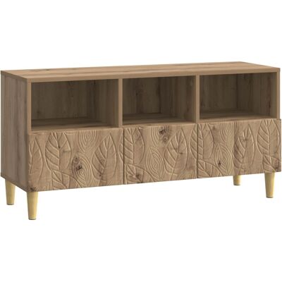 Vidaxl Tv Cabinet 102 X 34.5 X 50 Cm Artisan Oak Engineered Wood - Publicité Vidaxl Tv Cabinet 102 X 34.5 X 50 Cm Artisan Oak Engineered Wood - Publicité