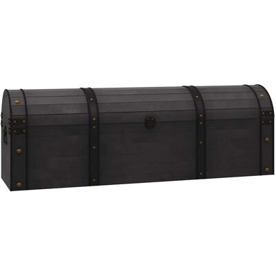 DESIGN IN Coffre De Rangement Bois Massif Style Vintage 120x30x40 Cm - Publicité DESIGN IN Coffre De Rangement Bois Massif Style Vintage 120x30x40 Cm - Publicité