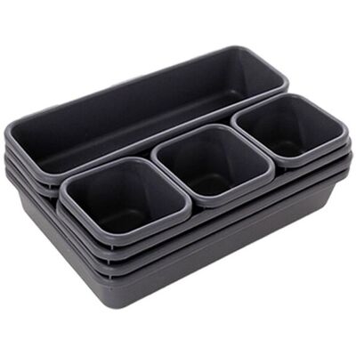 OEM 8pcs / Sets Maison Tiroirs Rangement Boîte Plateau Rangement Bureau Casier Cuisine Salle De Bain Placard Bijoux Maquillage Table De Rangement Boîte De Rangement (noir) - Publicité OEM 8pcs / Sets Maison Tiroirs Rangement Boîte Plateau Rangement Bureau Casier Cuisine Salle De Bain Placard Bijoux Maquillage Table De Rangement Boîte De Rangement (noir) - Publicité