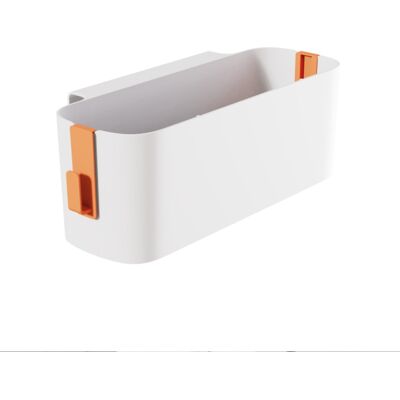 DELKEVIC Étagère De Chevet Collège Dortoir Chevet Panier De Rangement Suspendu Panier Gratuit Poinçonnage Chevet Étagère De Rangement Boîte De Rangement De Bureau(orange) - Publicité DELKEVIC Étagère De Chevet Collège Dortoir Chevet Panier De Rangement Suspendu Panier Gratuit Poinçonnage Chevet Étagère De Rangement Boîte De Rangement De Bureau(orange) - Publicité