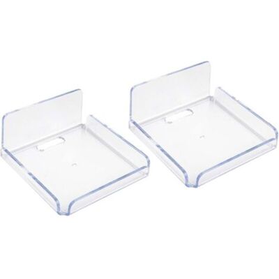 ABYSSE Lot De 2 Petites Étagères Murales Flottantes En Acrylique Transparent Adhésives Sans Perçage Pour Moniteur De Bébé, Haut-parleur Intelligent, Affichage De Fenêtre (étagère À Coller, Mini) - Publicité ABYSSE Lot De 2 Petites Étagères Murales Flottantes En Acrylique Transparent Adhésives Sans Perçage Pour Moniteur De Bébé, Haut-parleur Intelligent, Affichage De Fenêtre (étagère À Coller, Mini) - Publicité