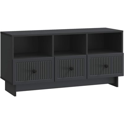Maison Exclusive - Meuble Tv Avec Tiroir Noir 102 X 34,5 X 50 Cm Bois D'Ingénierie - Publicité Maison Exclusive - Meuble Tv Avec Tiroir Noir 102 X 34,5 X 50 Cm Bois D'Ingénierie - Publicité