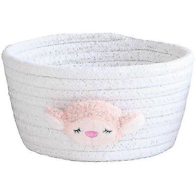 YUDO Panier De Rangement En Fil De Coton De Style Japonais, Boîte De Rangement Pour Jouets Et Objets Divers, Idéale Pour La Chambre, Le Salon Ou Le Bureau.-white Goat - Publicité YUDO Panier De Rangement En Fil De Coton De Style Japonais, Boîte De Rangement Pour Jouets Et Objets Divers, Idéale Pour La Chambre, Le Salon Ou Le Bureau.-white Goat - Publicité