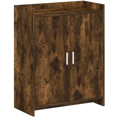 Cabinet À Chaussures Avec Stockage Chêne Fumé 73,5 X 36 X 92 Cm Vidaxl - Publicité Cabinet À Chaussures Avec Stockage Chêne Fumé 73,5 X 36 X 92 Cm Vidaxl - Publicité