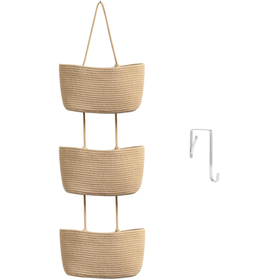 OEM Panier Suspendu Mural En Coton, 3 Niveaux, Café (1053110) - Publicité OEM Panier Suspendu Mural En Coton, 3 Niveaux, Café (1053110) - Publicité