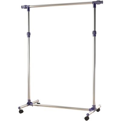 ACKERMAN Penderie, Porte-manteau Avec Roulettes, Réglable En Hauteur, Tringle À Vêtements Extensible, Acier Inoxydable - Publicité ACKERMAN Penderie, Porte-manteau Avec Roulettes, Réglable En Hauteur, Tringle À Vêtements Extensible, Acier Inoxydable - Publicité