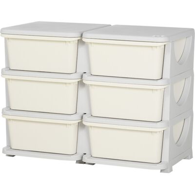 OEM Boîte De Rangement Pour Enfants, 3 Tiroirs, Blanche - Publicité OEM Boîte De Rangement Pour Enfants, 3 Tiroirs, Blanche - Publicité