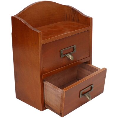 MRTRS Boîte De Rangement De Bureau En Bois De Style Rétro Avec Tiroirs, Convenant Aux Bureaux, Chambres Et Cuisines. Publicité MRTRS Boîte De Rangement De Bureau En Bois De Style Rétro Avec Tiroirs, Convenant Aux Bureaux, Chambres Et Cuisines. Publicité