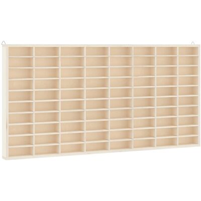 DESIGN IN Vitrine De Collection En Bois Avec 80 Compartiments 80 X 4,5 X 40,5 Cm - Publicité DESIGN IN Vitrine De Collection En Bois Avec 80 Compartiments 80 X 4,5 X 40,5 Cm - Publicité