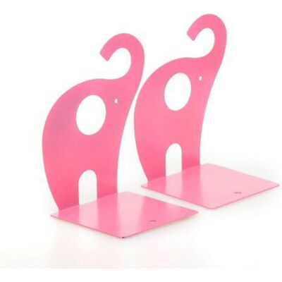 GRASSLIN 1 Paire Serre-livres, Motif Éléphant, Métal Antidérapant, Base Rembourrée, Pour Étagère Bureau - Publicité GRASSLIN 1 Paire Serre-livres, Motif Éléphant, Métal Antidérapant, Base Rembourrée, Pour Étagère Bureau - Publicité
