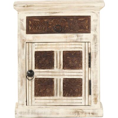 Maison Exclusive - Table De Chevet Blanc 40 X 30 X 50 Cm Bois De Manguier Massif - Publicité Maison Exclusive - Table De Chevet Blanc 40 X 30 X 50 Cm Bois De Manguier Massif - Publicité